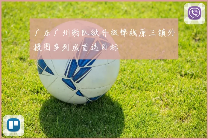 广东广州豹队欲升级锋线原三镇外援图多列成首选目标